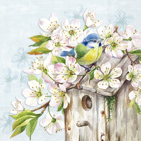 Cherry blossom birdhouse